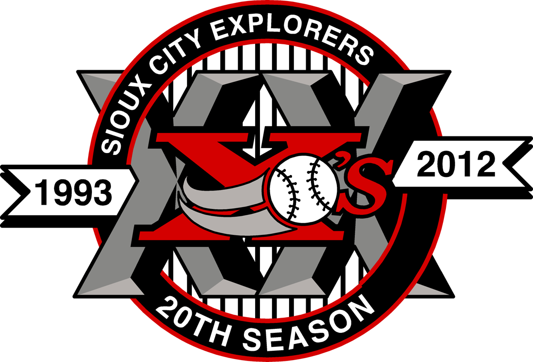 Sioux City Explorers 2012 Anniversary Logo iron on transfers for clothing